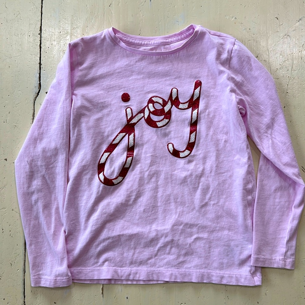 Crewcuts girls holiday graphic tee in size small (6-7)